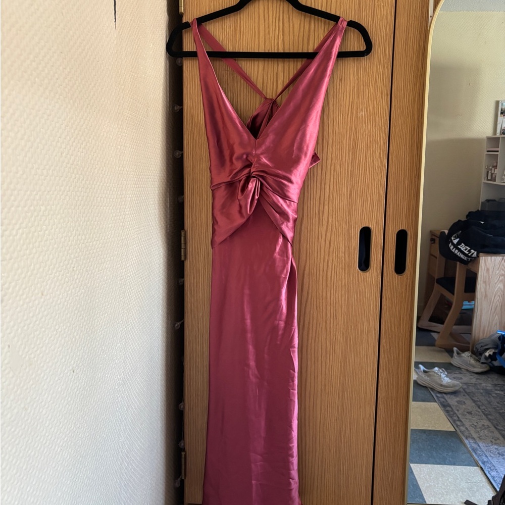 Bishop + Young Pink Slip Dress V-Neck Sleeveless